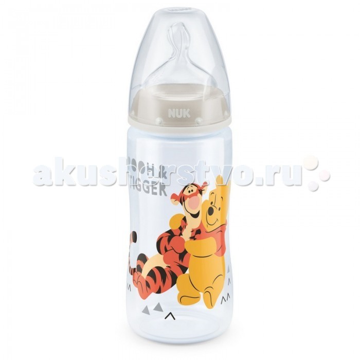 Бутылочка Nuk First Choice Plus Disney с силиконовой соской M с рождения 300 мл (пластик)