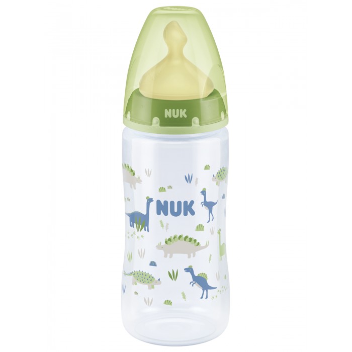 фото Бутылочка nuk first choice plus пластик 300 мл латексная соска м размер 1