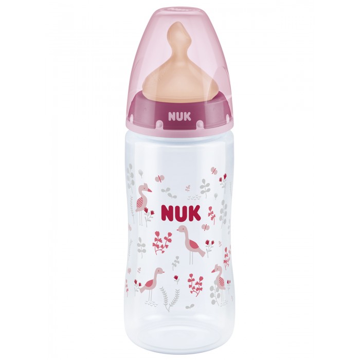 фото Бутылочка nuk first choice plus пластик 300 мл латексная соска м размер 1