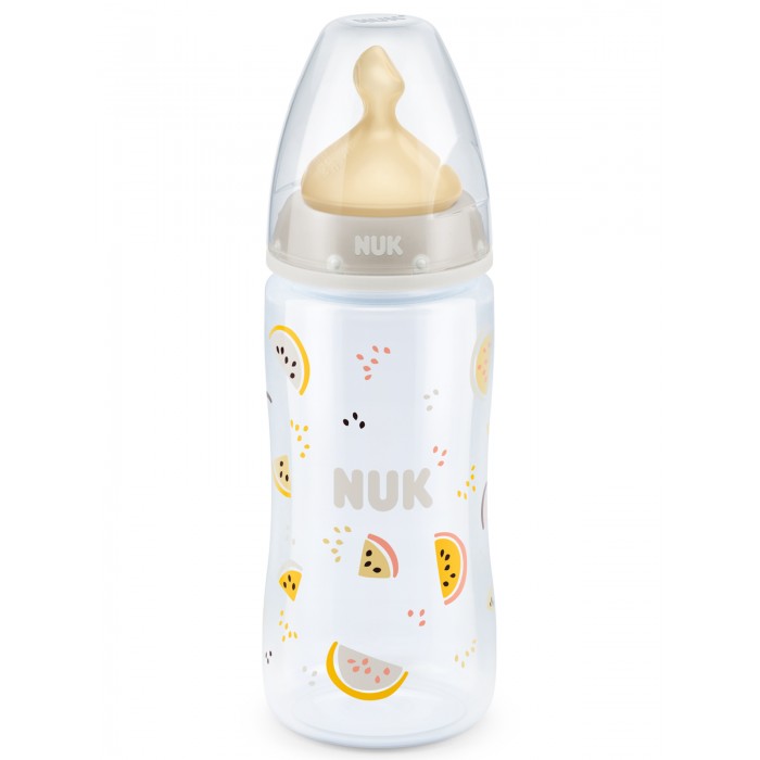 фото Бутылочка nuk first choice plus пластик 300 мл латексная соска м размер 1