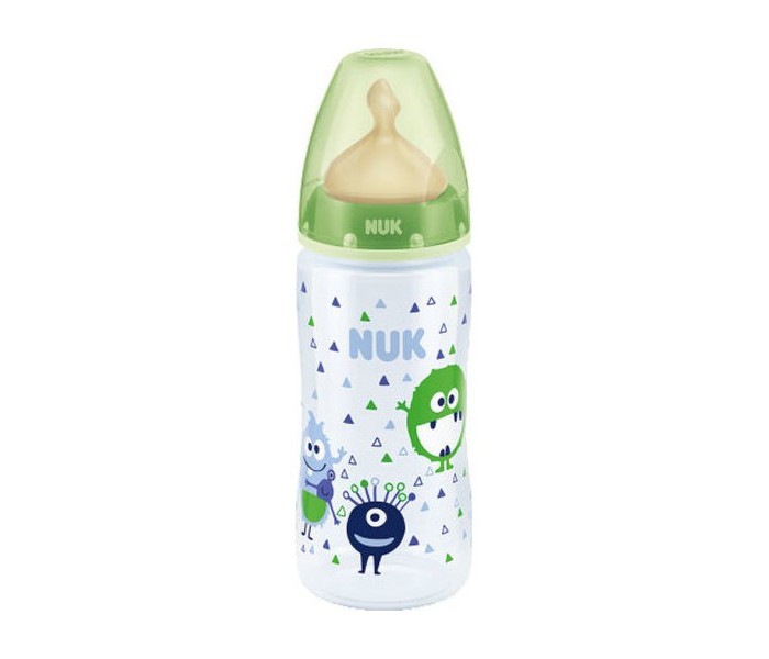 фото Бутылочка nuk first choice plus пластик 300 мл латексная соска м размер 1