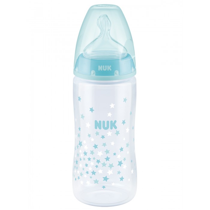 фото Бутылочка nuk first choice plus пластик 300 мл силиконовая соска м размер 1