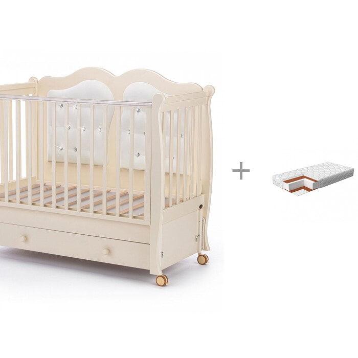 

Детская кроватка Nuovita Affetto Swing продольный маятник и Матрас Duro 120х60х13 см, Affetto Swing продольный маятник и Матрас Duro 120х60х13 см