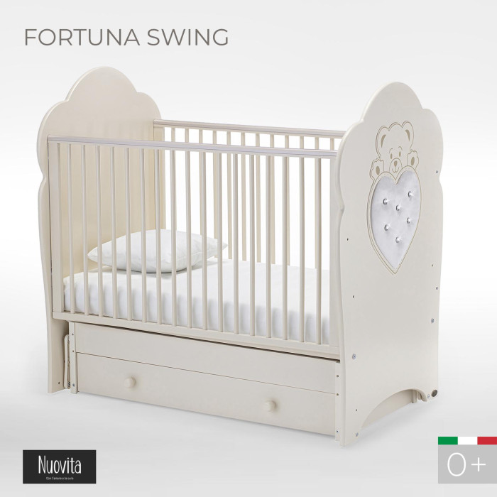 Детская кроватка Nuovita Fasto swing маятник продольный