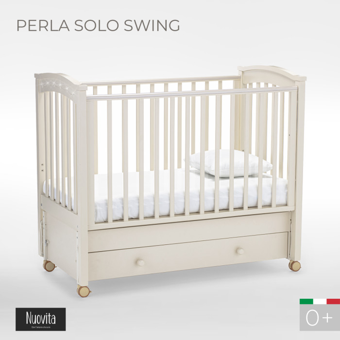 Детские кроватки Nuovita Perla solo swing продольный маятник