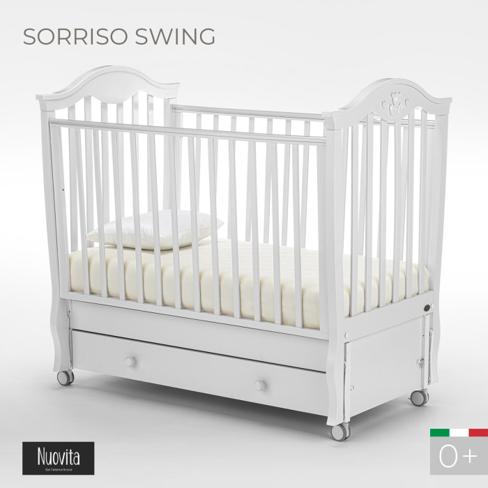 Картинка для Детская кроватка Nuovita Sorriso swing продольный маятник