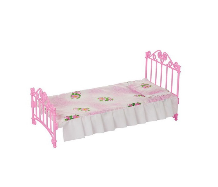 Кроватка для куклы Огонек с постельным бельем