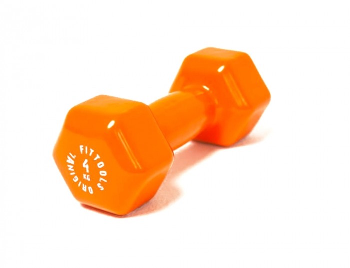 

Original FitTools Гантель в виниловой оболочке 4 кг, Гантель в виниловой оболочке 4 кг
