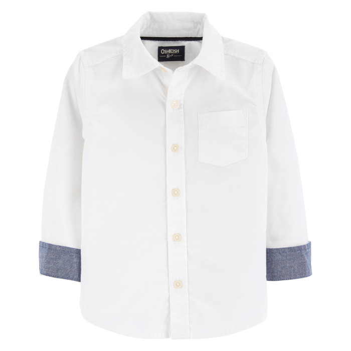 OshKosh B'gosh Рубашка для мальчика с серыми отворотами