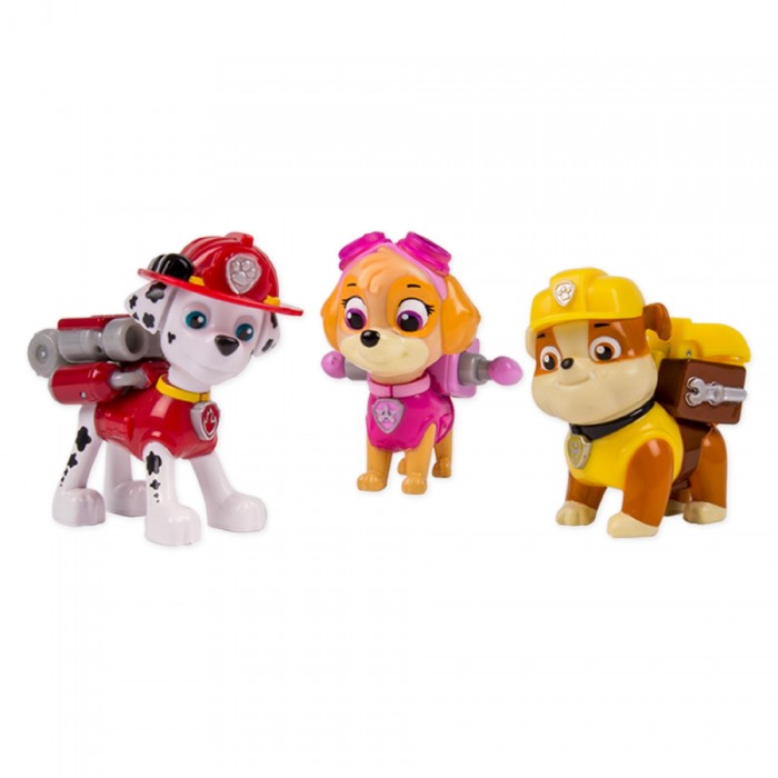 Игровые наборы Щенячий патруль (Paw Patrol) Набор из 3 щенков с рюкзаком-трансформером