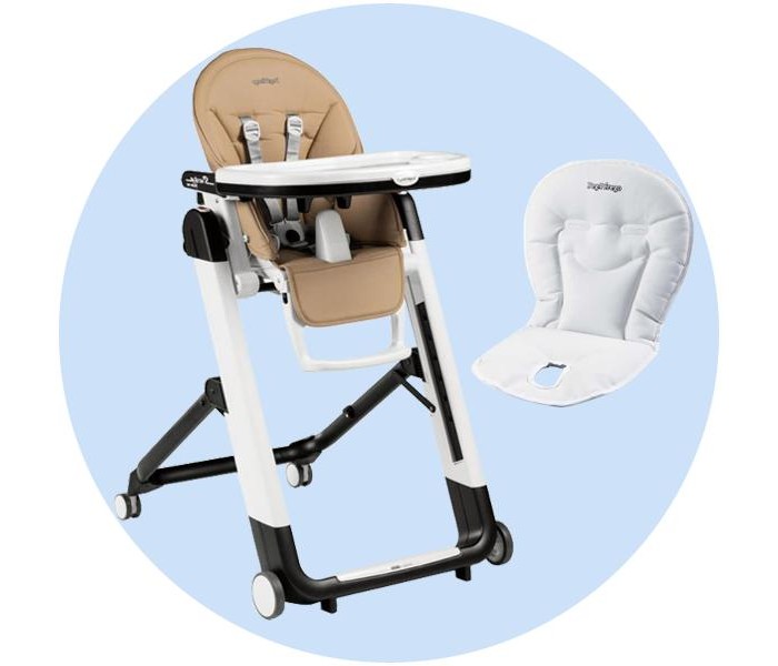 фото Стульчик для кормления peg-perego siesta follow me с вкладышем baby cushion