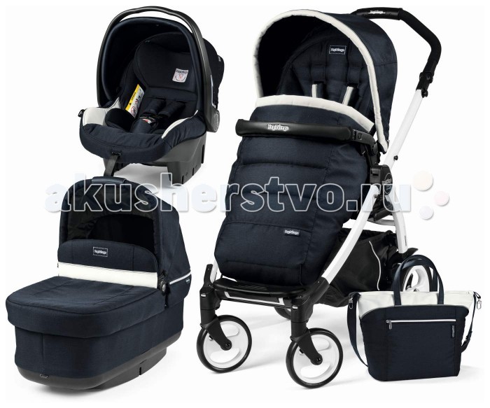 Коляска Peg-perego Book Pop-Up Modular 3 в 1Book Pop-Up Modular 3 в 1 Коляска Peg-perego Book Pop-Up Modular 3 в 1Book Pop-Up Modular 3 в 1Коляска Peg-perego Book Pop-Up Modular 3 в 1 — стильная и функциональная коляска 3в1, одна из самых легких в своем классе. На четырехколесное шасси можно устанавливать удобный прогулочный блок, уютную люльку или безопасное автокресло. Уникальная особенность — люлька складывается вместе с шасси! Прогулочный Peg-Perego Book Plus Pop Up можно устанавливать на коляски лицом к маме или дороге, он оснащен съемным бампером и капюшоном. Высоту ручки можно подстраивать под себя с помощью двух кнопок. Люлька Navetta Pop-up: складывается вместе с шасси для детей с рождения до достижения 9 месяцев и весом не более 10 кг; сняв люльку с шасси можно использовать как качалку; внутренняя обивка из гипоаллегренного материала; регулируемый извне наклон спинки; удобная ручка для переноски; регулируемый капюшон с закрывающимся сетчатым окошком; накидка на ножки; легко устанавливается, компактно складывается; размеры (ДхШхВ): 83х42х67 см; вес: 4,14 кг. Прогулочный блок: для детей от 6 месяцев до 4 лет; комфортное сидячее место; спинка регулируется вплоть до горизонтального положения; пятиточечные ремни безопасности; установка лицом к маме или к дороге; съемный бампер; регулируемая подножка; большой капюшон со смотровым опускается до бампера; съемный чехол, можно стирать; размеры (ДхШхВ): 93х59х106 см; вес: 7,3 кг. Автокресло: для детей с рождения до 1,5 лет и весом до 13 кг; группа 0+; соответствует всем европейским нормам безопасности ECE-R44/04; широкое удобное сидение с анатомической накладкой; внутренние ремни безопасности с мягкой обивкой; регулируемый подголовник и спинка; удобная ручка для переноски; солнцезащитный капюшон; улучшенная боковая защита; размеры (ДхШхВ): 65х43х60 вес: 3,8 кг. Шасси: передние поворотные колеса с возможностью фиксации; амортизация всех колес; регулируемая ручка; ножной тормоз; вместительная корзина; надежная алюминиевая рама.<br>