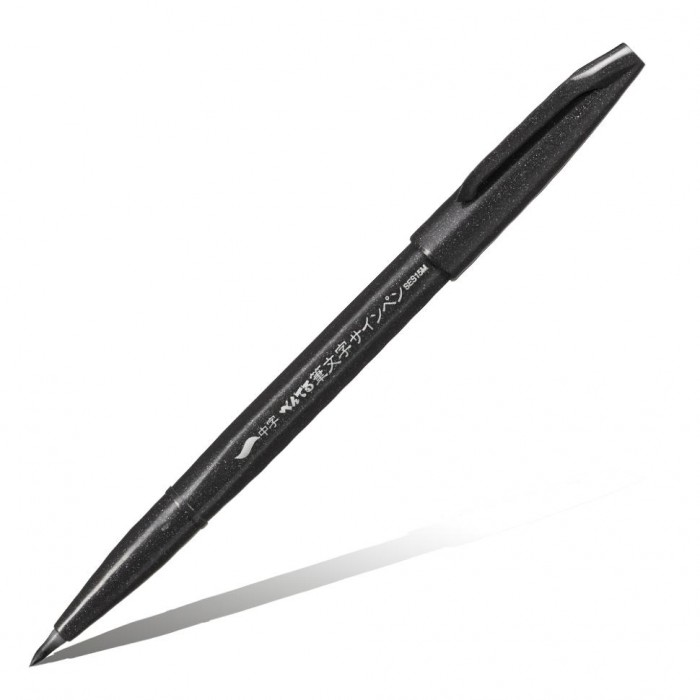 Фломастеры Pentel Кисть для каллиграфии Brush Sing Pen Medium