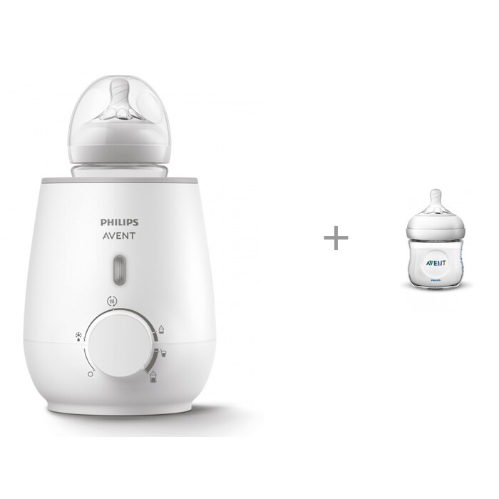 Philips Avent Электрический подогреватель бутылочек SCF355/07 с бутылоской Natural медленный поток 125 м