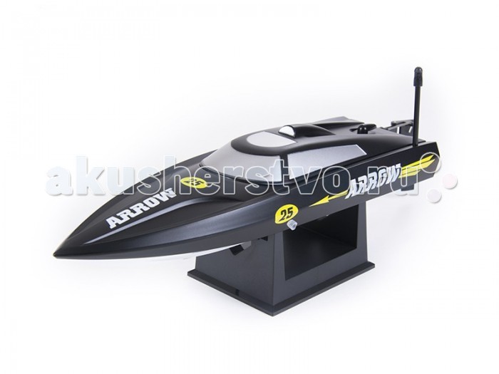 Pilotage Радиоуправляемый катер Arrow 25 RTR электроРадиоуправляемый катер Arrow 25 RTR электро Pilotage Радиоуправляемый катер Arrow 25 RTR электроРадиоуправляемый катер Arrow 25 RTR электроPilotage Радиоуправляемый катер Arrow 25 RTR электро может поместиться на ладони, но, несмотря на миниатюрный размер, развивает скорость до 25 км/ч. Благодаря скромным размерам модель легко транспортировать, и ее всегда можно взять с собой, отправляясь на водоем. Бассейн, озеро или пруд, любой водоем послужит для этой модели в качестве акватории. Модель выпускается в нескольких вариантах окраски. Мощный мотор в сочетании с литиевой батареей заставляют катер на скорости буквально выпрыгивать из воды. Система радиоуправления c защитой от помех гарантирует надежную связь. Модель полностью готова к запуску, просто извлеките ее из упаковки, зарядите аккумулятор и отправляйтесь на водоем. С Arrow 25 вам не будет скучно на пляже! Супер высокая скорость Идеальный размер для гонок в бассейне Водяное охлаждение мотора Прочный корпус из ABS пластика.<br>
