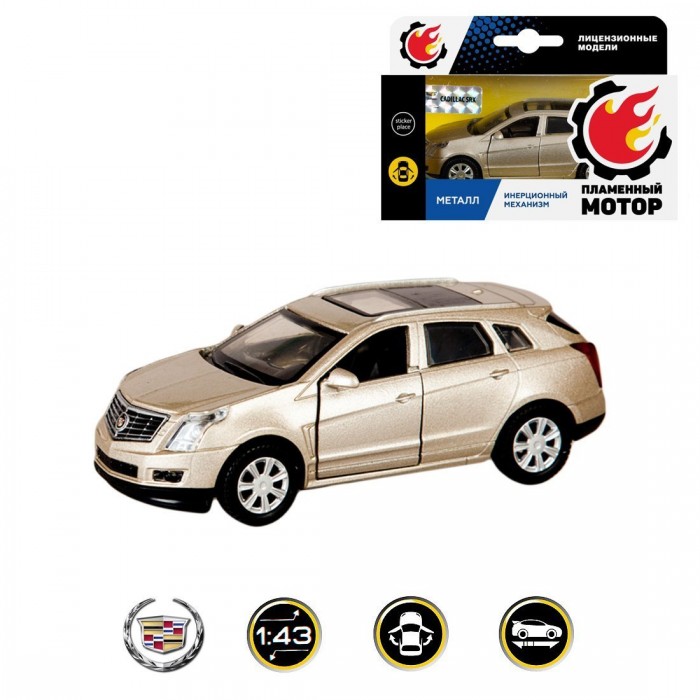 

Пламенный мотор Машина металлическая Cadillac Srx 1:43 12 см, Машина металлическая Cadillac Srx 1:43 12 см