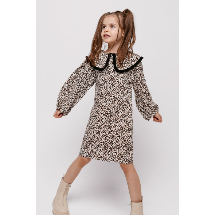 Prime Baby Платье нарядное с длинным рукавом летнее легкое PPP04005LEO09
