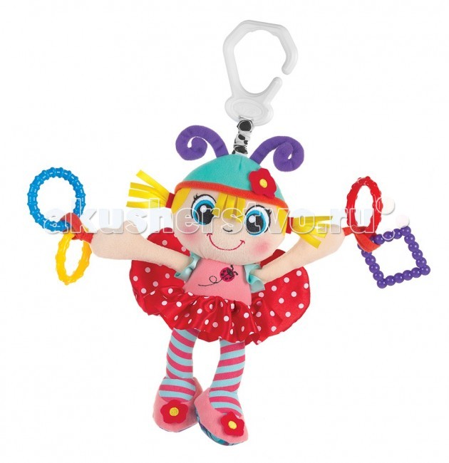 Подвесные игрушки Playgro Девочка-божья коровка игрушки подвески playgro игрушка подвеска девочка божья коровка