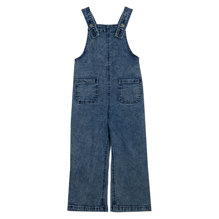 Playtoday Комбинезон текстильный джинсовый для девочки 12222204