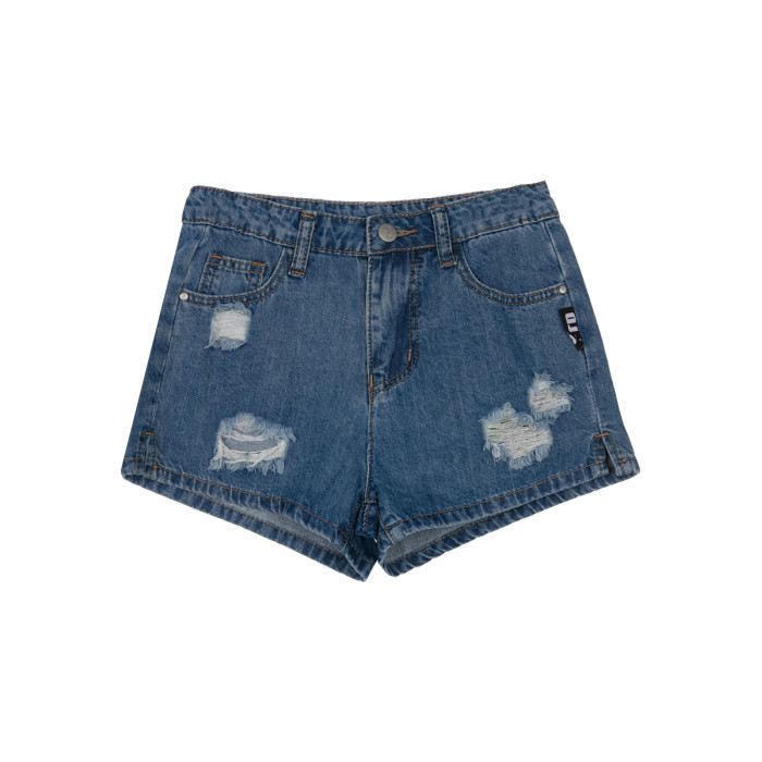 Playtoday Шорты текстильные джинсовые для девочек 12221135