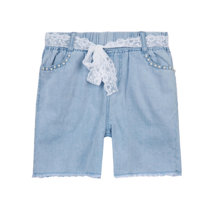 Playtoday Шорты текстильные джинсовые для девочек 12221239