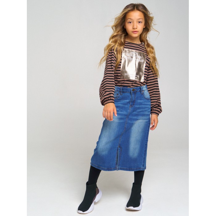 Юбки, Playtoday Юбка текстильная джинсовая для девочек 32121407  - купить со скидкой
