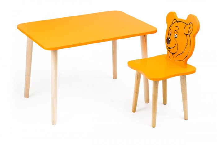фото Polli Tolli Комплект детской мебели Джери с оранжевым столиком