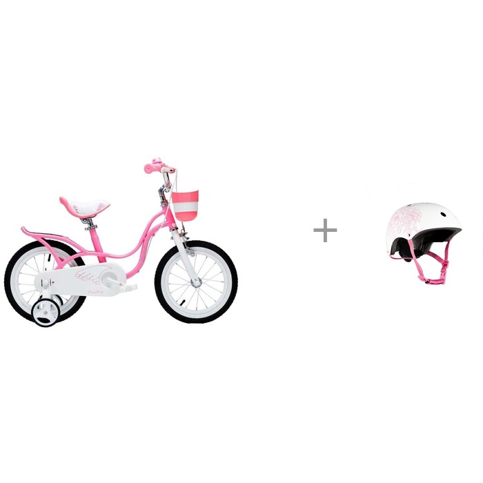 Картинка для Шлемы и защита Maxiscoo Шлем для девочки Цветы и велосипед Royal Baby Little Swan 18