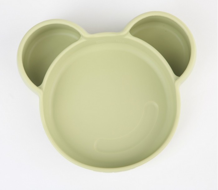 Посуда, Pupsi Тарелка детская силиконовая на присоске Мишка  - купить со скидкой