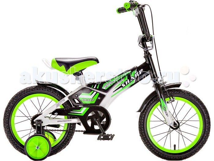 Велосипед двухколесный R-Toys BA Sharp 12BA Sharp 12 Велосипед двухколесный R-Toys BA Sharp 12BA Sharp 12Двухколесный велосипед BA Sharp 12 с боковыми колесами на усиленных кронштейнах. Ребенку проще привыкнуть к габаритам двухколесной модели, если она имеет дополнительные колесики для устойчивости. Когда рулевое управление будет доведено до совершенства, можно переходить к тренировкам поддержания равновесия на велосипеде без боковых колес. Особенности велосипеда: прочная стальная рама стойкое антикоррозийное покрытие рамы удлиненные стальные крылья обод стальной руль ВМХ, по центру - мягкая накладка съемные боковые колеса с жесткой прорезиненной поверхностью усиленный кронштейн боковых колес надувные 12-дюймовые колеса на подшипниках количество скоростей - 1 защитный кожух на велоцепи тормоз передний ручной багажник-хром зеркало заднего вида на гибкой ножке звонок на руле<br>