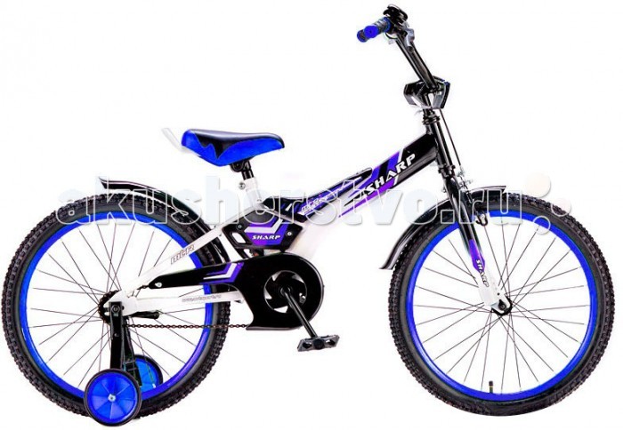 Велосипед двухколесный R-Toys BA Sharp 16BA Sharp 16 Велосипед двухколесный R-Toys BA Sharp 16BA Sharp 16Двухколесный велосипед BA Sharp 16 с боковыми колесами на усиленных кронштейнах. Ребенку проще привыкнуть к габаритам двухколесной модели, если она имеет дополнительные колесики для устойчивости. Когда рулевое управление будет доведено до совершенства, можно переходить к тренировкам поддержания равновесия на велосипеде без боковых колес. Особенности велосипеда: прочная стальная рама стойкое антикоррозийное покрытие рамы удлиненные стальные крылья обод стальной руль ВМХ, по центру - мягкая накладка съемные боковые колеса с жесткой прорезиненной поверхностью усиленный кронштейн боковых колес надувные 16-дюймовые колеса на подшипниках количество скоростей - 1 защитный кожух на велоцепи тормоз передний ручной багажник-хром звонок на руле<br>