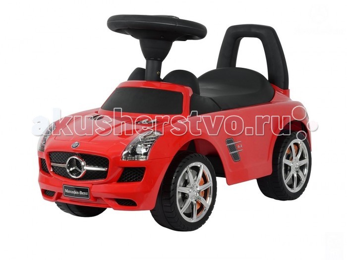 Каталка R-Toys Mercedes-Benz с музыкойMercedes-Benz с музыкой Каталка R-Toys Mercedes-Benz с музыкойMercedes-Benz с музыкойТочная копия настоящего автомобиля Mercedes-Benz SLK 200 по лицензии известного автоконцерна. Реалистичный дизайн Mercedes-Benz с повторением точных деталей дает ощущение подлинности автомобиля. Хромированные диски с тормозами “Mercedes-Benz”, реалистичные передние и задние фары, хромированная решетка радиатора, хромированный логотип на решетке радиатора, хромированные элементы на кузове - все как у настоящего автомобиля Bentley. Каталка-автомобиль Mercedes-Benz станет отличным подарком для маленького непоседы. Машинка приводится в действие, как и все толокары, отталкиваясь ножками от земли. Достаточно покрутить руль и машинка едет сама, развивает достаточную, но безопасную для ребенка скорость. Таким образом каталка поможет развивать ребёнка физически и укреплять мышцы ног. На толокаре можно кататься как на улице, так и в помещении. Рулём малыш определяет направление движения. Музыкальные эффекты на руле каталки. Очень эргономичное сиденье. Эргономика - 10 баллов. Ширина посадочного места: 21 см. Под сиденьем – вместительный багажник для игрушек. Сиденье и руль выполнены из матового пластика идеального качества и приятны на ощупь. Сделано из высококачественного пластика с обработкой по самым современным технологиям обработки пластика. Максимальная нагрузка - 30 кг. Рекомендуется для детей от 12 месяцев. Работает от двух батареек АА. Нет в комплекте. Размер 66.5х29.5х25.5 см<br>
