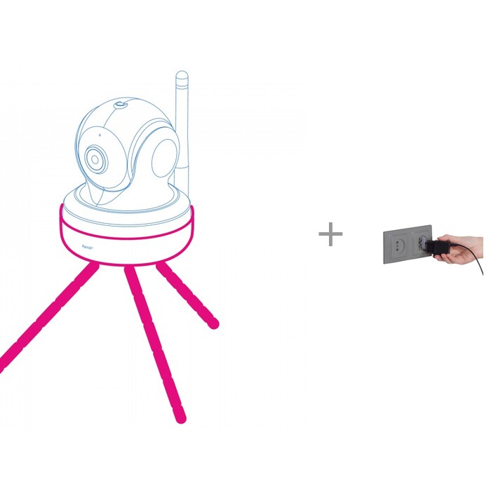 Ramili Крепление для видеоняни Baby RV1000 (RCT) и Заглушка для розеток Baby Safety