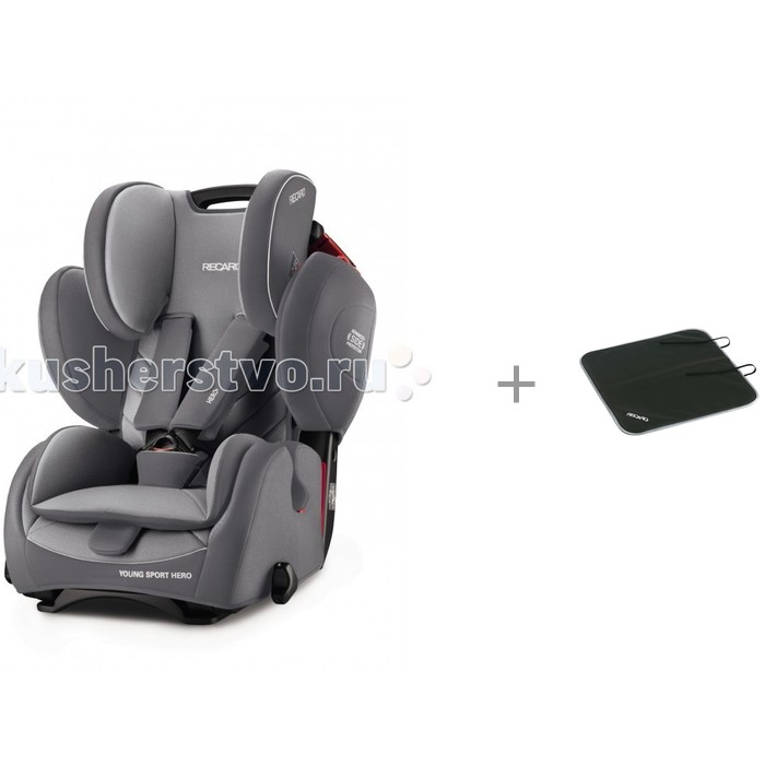 фото Автокресло recaro young sport hero и recaro защитный коврик