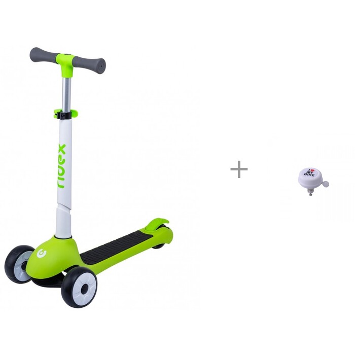 

Трехколесный самокат Ridex Motley 120/90 мм со звонком R-Toys I love my bike, Motley 120/90 мм со звонком R-Toys I love my bike