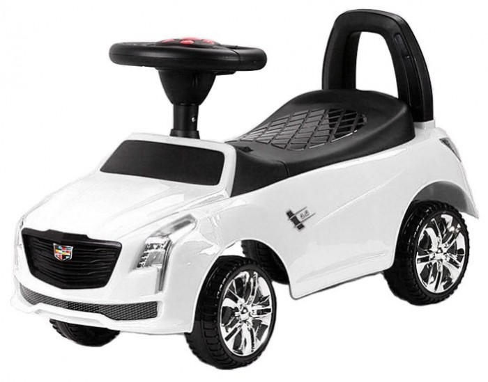 Каталка RiverToys Cadillac JY-Z01DCadillac JY-Z01D Каталка RiverToys Cadillac JY-Z01DCadillac JY-Z01DКаталка RiverToys Cadillac JY-Z01D - это очень популярная и любимая многими детьми игрушка. Приводится в движение самим ребенком, путем отталкиваний ножками от пола. С раннего возраста все детки мечтают о своём первом автомобиле! Толокар RiverToys Cadillac JY-Z01D - лучший подарок для малыша! Подходит для детей, которые уже научились сидеть самостоятельно. Широкие колёса и сиденье со спинкой обеспечивают комфорт, устойчивость и безопасность во время поездки. Машинка лёгкая и простая в управлении. Особенности: Звуковые эффекты и световые эффекты Колеса: пластик Место для хранения Сиденье: пластик Устойчивые колеса с поворотом на 90 градусов Каталку можно везти перед собой Специальное устройство не даст каталке перевернуться на ребёнка Максимальная допустимая нагрузка 20 кг Легкое движение вперёд и назад Для детишек, которые только начинают ходить каталку можно использоваться как ходунки, держась за спинку автомобиля.<br>