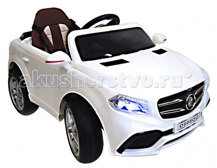 Электромобиль RiverToys Mers O008OO VIPMers O008OO VIP Электромобиль RiverToys Mers O008OO VIPMers O008OO VIPЭлектромобиль RiverToys Mers O008OO VIP с дистанционным управлением может стать не просто обычной, повседневной игрушкой, а настоящим транспортом, который домчит до любого края парка и легко посоревнуется в гонках с другими машинками или велосипедами. Яркий седан поднимет настроение даже в пасмурный день, а возможность прослушивать музыку позволяет радоваться катанию в окружении любимых мелодий. Детский электромобиль RiverToys Mers O008OO за считанные секунды преобразит мир вокруг и станет любимым детским транспортом Вашего малыша! Особенности: Детский электромобиль предназначен для детей от 1 до 7 лет Два аккумулятора: 6V/4A Два мотора по 35W Одно посадочное место, оснащенное ремнём безопасности Сиденье кожаное Каучуковые, низкопрофильные колеса Пульт (Bluetooh) дистанционного управления для родителя (можно полностью управлять машинкой) действует на 30 м +-5 м Пультом можно полностью контролировать езду ребенка (остановить, изменить направление движения, поворачивать) Наличие звуковых и световых эффектов (сигнал, свет фар, музыкальный руль) Скорость вперёд/назад Подсветка современной панели приборов Открывающиеся двери Плавный ход Электромобиль заводится с кнопки Передвижение по принципу чемодана Пластмасовое мягкое сидение USB-вход, вход для MP3, SD-вход, FM-радио Время беспрерывной работы до 2 часов Время зарядки аккумуляторов 8-10 часов<br>