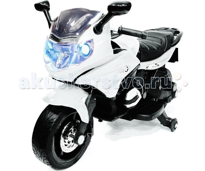Электромобиль RiverToys Мoto M444MMМoto M444MM Электромобиль RiverToys Мoto M444MMМoto M444MMЭлектромобиль RiverToys Мoto M444MM максимально приближен к реальному спортивному байку. Маневренный мотоцикл за счет компактности можно использовать для езды как дома, так и на улице в сквере или на детской площадке. Модель выполнена в современном стиле из хорошего противоударного пластика отличающегося высокой прочностью и долговечностью. Безопасный электромотоцикл с двумя страховочными колесиками, плавным и мягким ходом, световыми и звуковыми эффектами. Модель может развивать скорость до 5 км/ч. Особенности: Диапазон возраста ребёнка: от 3-х до 8 лет Наличие пульта дистанционного управления - нет Сиденье: кожа Высокая/низкая скорость. Развивает скорость до 5 км/ч Колеса: каучуковые низкопрофильные. Приставные колёсики Заводится с кнопки Световые и звуковые эффекты. Подсветка панели приборов (диодные огни фар) Аккумулятор: 12V/7А Редуктор: 2*35W USB-вход, вход для MP3, micro SD - вход<br>