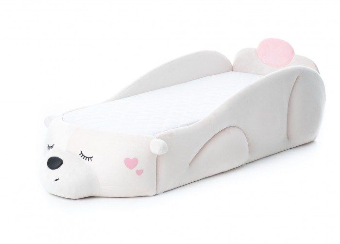 фото Подростковая кровать romack мишка masha с ящиком и матрасом