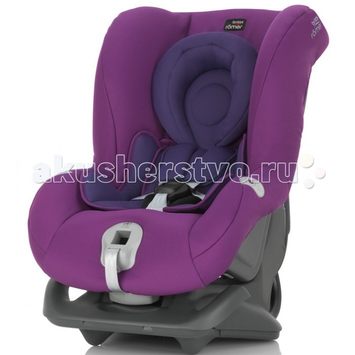 Автокресло Britax Roemer First Class PlusFirst Class Plus Автокресло Britax Roemer First Class PlusFirst Class PlusАвтокресло Britax Roemer First Class Plus прослужит ребёнку с младенчества до 4-х лет (приблизительно в зависимости от роста ребёнка). Особенности: может использоваться как по ходу, так и против хода движения (для младенцев) глубокие боковины с мягкими вставками защитят ребёнка от боковых ударов для самых маленьких (до 13 кг) кресло устанавливается против хода движения, спинка кресла полностью откидывается назад, что наряду с мягкими вставками обеспечивает идеальное положение для сна и для отдыха уникальная система управления наклоном понижает степень перемещения вперед при аварии и обеспечивает повышенную защиту вашего ребенка 5 позиций наклона спинки сидения при установке по ходу движения обеспечивают комфортное путешествие удобная система регулировки ремня может быть адаптирована к любой марке автомобиля - идеальный выбор, если семья пользуется несколькими машинами лямки ремня крепятся к удобным эластичным боковым элементам, благодаря чему облегчается процесс укладки и выемки ребенка из кресла широкий 5-титочечный ремень регулируется одним движением идеально подходит, когда ребёнок уже вырос из кресла-переноски, но ещё не может путешествовать сидя по ходу движения мягкая ткань чехла не раздражает чувствительную кожу ребенка, легко снимается и стирается Все автокресла, выпущенные с начала апреля 2017 года, на своих чехлах не будут иметь фиксаторов ремней безопасности.<br>