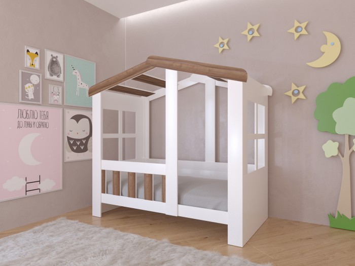 Купить Кровати для подростков, Подростковая кровать РВ-Мебель Астра домик без ящика