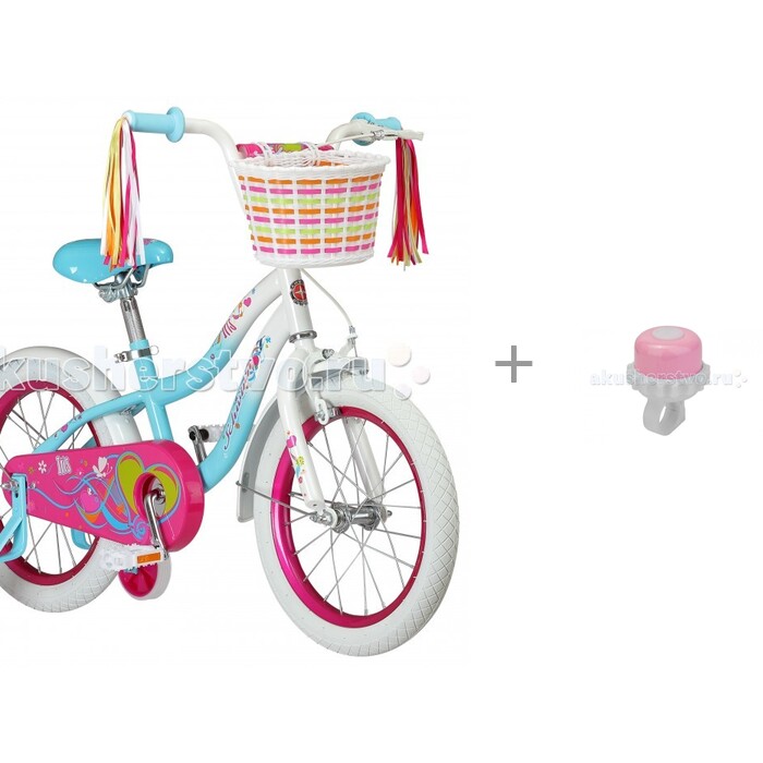 фото Велосипед двухколесный schwinn детский iris 16 со звонком из алюминия 23r/23p r-toys