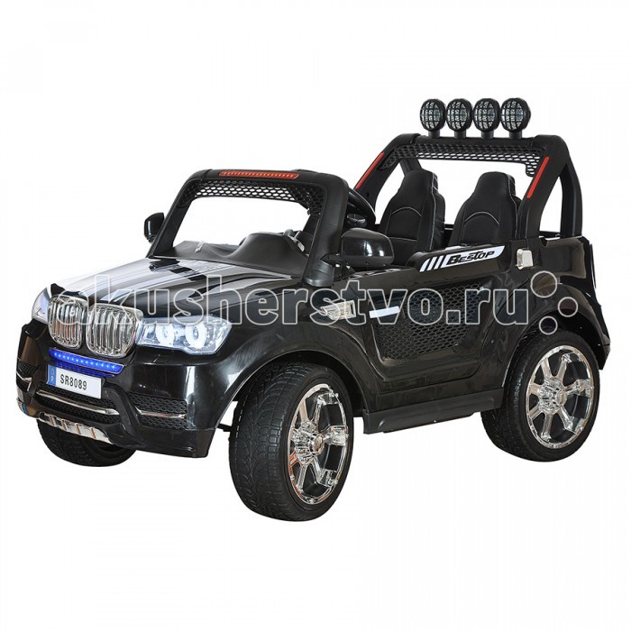 Электромобиль Shine Ring 12V/Ahх212V/Ahх2 Электромобиль Shine Ring 12V/Ahх212V/Ahх2Shine Ring Электромобиль 12V/Ahх2 SR8089-B Большие надувные колеса этого электромобиля с внушительным дизайном легко справляются с бездорожьем и грунтом. Батарея 12V/10Ah обеспечит продолжительную прогулку, а скрасят её звуковые и световые эффекты. Электромобиль оснащён специальным разъёмом для подключения mp3-плеера, может двигаться вперед и назад. Имеет две скорости вперед (для обеспечения максимальной плавности при трогании с места). Большей достоверности придают все детали настоящего автомобиля - 2 открывающиеся двери, ремни безопасности и амортизаторы.<br>