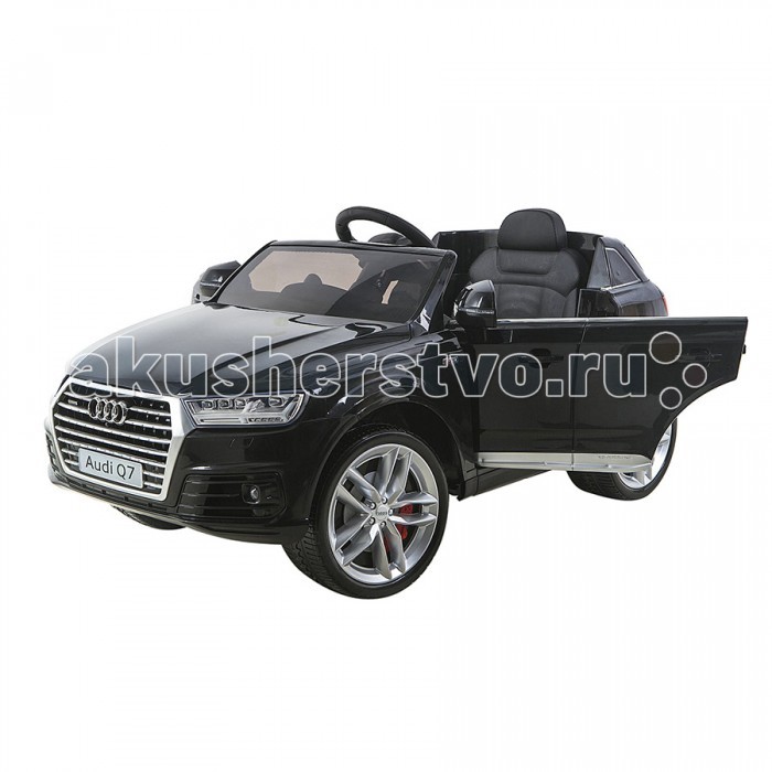 Электромобиль Shine Ring Audi Q7 12V/10AhAudi Q7 12V/10Ah Электромобиль Shine Ring Audi Q7 12V/10AhAudi Q7 12V/10AhShine Ring Электромобиль Audi Q7 12V/10Ah SR159 Электромобиль Audi Q7 выполнен в лучших традициях джипов для детей. Это копия, напоминающая реалистичный автомобиль, изготовленный по лицензии немецкого автоконцерна. Лучшие ходовые качества, возможность дистанционного управления и мультимедийное сопровождение поездки. Ваш малыш будет вовлечён в мир современного автопрома, интересного катания и времяпрепровождения на свежем воздухе. Используйте Audi Q7 везде где хотите. Этому джипу не страшны бездорожье, ухабы, газоны, грунт и даже гравий. Просторный салон, удобное кресло, обеспечат даже рослым водителям непревзойдённый комфорт и удобство, позволяя кататься долгие часы напролёт. Технические характеристики: Посадочных мест: 1. Колёса: мягкие (EVA) Амортизаторы: есть, на переднюю и заднюю ось. Сиденье: пластмассовое, с цельной спинкой и сдвоенным подголовником. Ремень безопасности: поясной. Двери: нет. Багажник: нет. Кол-во моторов: 2, мощностью по 35 ватт. Привод: задний. Аккумулятор: 12V7Ah*1. Индикатор заряда АКБ: нет. Скорости движения вперёд: две, от 3 до 7 км/ч. + плавный разгон. Скорость движения назад: одна, до 3 км/ч. Способ переключения скоростей: рычаг коробки передач на приборной панели. Пульт Д/У: индивидуальный, функционирует через Bluetooth интерфейс на расстоянии свыше 50 метров. Аудио магнитола: есть, цифровая, оснащена FM радио и USB/SD/Aux разъёмами. Воспроизведение музыки: через встроенные динамики. Свет фар: передний и задний + диодные огни + подсветка приборной панели. Время беспрерывной работы: до 2 часов. Время заряда батарей: от 8 до 10 часов. Максимальная нагрузка: 30 кг. Размер электромобиля: 130 x 65 x 56 см<br>