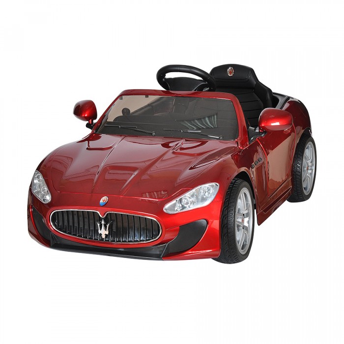 Электромобиль Shine Ring Maserati Quattroporte 12V/7AhMaserati Quattroporte 12V/7Ah Электромобиль Shine Ring Maserati Quattroporte 12V/7AhMaserati Quattroporte 12V/7AhShine Ring Электромобиль Maserati Quattroporte 12V/7Ah SR6388 Детский лицензионный электромобиль на аккумуляторе Maserati - шикарный седан, выполненный по лицензии официальной компании. В точности повторяющий линии кузова и брендовый почерк настоящего авто. Выдерживает нагрузку до 40 кг. Электромобиль для детей Maserati (Мазерати) имеет встроенный MP3 плеер с разъемом под внешний носитель и AUX. Головная оптика и задние фонари светятся, имеется эффектная подсветка днища. Двери детского автомобиля Maserati открываются и оборудованы замками. Благодаря этому, малыш без труда разместится в салоне. Электромобиль имеет два мощных двигателя установленных на задней оси, которые обеспечивают плавный старт спорткара. Корпус выполнен из прочного пластика. Подвеска оснащена амортизаторами, колесами с мягкими резиновыми покрышками eva и хромированными дисками. Что обеспечивает комфортное передвижение. Отдельного внимания заслуживает пульт дистанционного управления, он является неотъемлемой частью электромобиля и обеспечит безопасность передвижения вашего малыша. Maserati оснащен bluetooth пультом с родительским контролем. Пока ваш малыш еще мал и не в силах управлять своим автомобилем, взять управление на себя могут родители. В ваших руках будет не только стандартный набор органов управления, но и возможность регулировки скорости и полной остановки авто. По мере взросления юного водителя можно постепенно передавать ему управление электромобилем, но с помощью функции родительского контроля вы всегда сможете скорректировать траекторию движения, снизить скорость или полностью остановить внедорожник даже если в этот момент им управляет ваш малыш. Особенности: Возрастная группа: 1-6 лет Максимальный вес ребенка: 40 кг Количество мест: 1 Количество двигателей: 2 Максимальная скорость: 7 км/ч Материал колес: Резина Амортизаторы: Есть Тормозная система: Торможение двигателем Количество скоростей: 2 + 1 реверс Запас хода без перезарядки: 90-150 минут Аккумулятор: 12V7Ah Время зарядки аккумулятора: 8 ч Свет фар: Есть Пульт управления: Есть (Bluetooth) Ремни безопасности: Есть Электромобиль в упаковке: 125 x 63 x 40 Вес 16.5 кг Электромобиль в сборе: 122 x 60 x 42 Вес 14.5 кг Комплектация с кожаным сиденьем: +1000 руб. к стоимости Выполнен по лицензии Maserati<br>