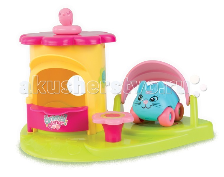 Машины Smoby Mашинка + домик Animal Planet smoby набор машинок animal planet мишка корова мышка