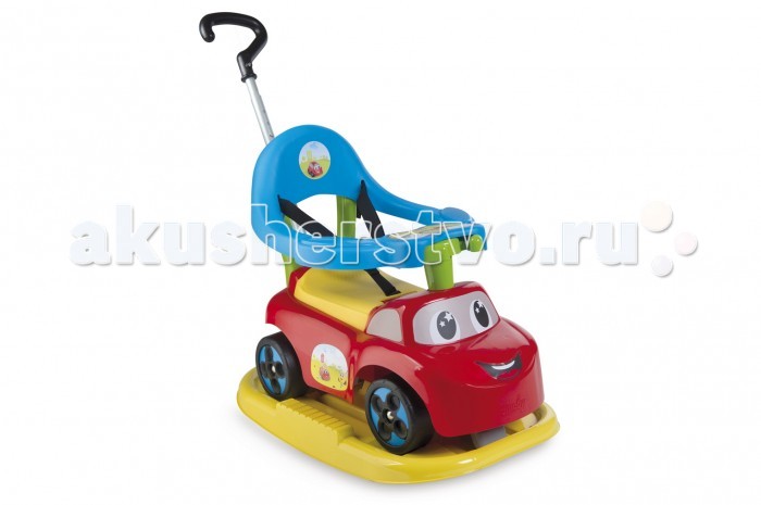 Каталка Smoby трансформертрансформер Каталка Smoby трансформертрансформерКаталка Smoby трансформер (звук) примечательна тем, что растет вместе с малышом. Особенности: Она имеет съемные детали, бортик и подставку для ног. Начиная с 6-месячного возраста родители смогут катать ребенка на таком транспорте. Для того чтобы прогулка была безопасной, каталка-трансформер снабжена специальными ремнями, которые будут фиксировать тело малыша. С возрастом ребенок будет самостоятельно кататься, отталкиваясь ногами от пола. Так же, благодаря каталке, малыш сможет научиться самостоятельно передвигаться, держась за игрушку, и делая свои первые самостоятельные шаги.<br>