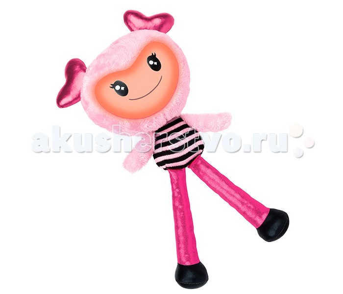Интерактивная игрушка Spin Master Кукла BrightlingsКукла Brightlings Интерактивная игрушка Spin Master Кукла BrightlingsКукла BrightlingsSpin Master Интерактивная музыкальная Кукла Brightlings Она игрива, весела и дружелюбна, мила и вежлива, современна, изысканна, модна! Кукла Брайтлингс имеет несколько режимов работы: Игра Повторение Музыка. В режиме игры кукла произносит разнообразные фразы, если нажать ей на живот или ухо. Brightlings знает более 150 фраз! Произносит она их реагируя на внешние воздействия. Например, если ее перевернуть вверх тормашками, она закричит, что у нее кружится голова, если начать трясти ее, выразит протест, попросив не делать этого. Если качать куклу на руках, она скажет, что это мило. Игрушка также может признаваться в любви, здороваться и многое другое. Во время речи у нее светится лицо, причем цвета подсветки указывают на настроение Brightlings. А если куклу наклонять из стороны в сторону, будет меняться тембр ее голоса! В режиме повторения кукла воспроизводит любые записанные звуки. Сказанные людьми слова, песенки или звуки Брайтлингс повторит своим смешным тоненьким голоском! В режиме музыки кукла проигрывает различные стили музыки: оперу, поп, рок-н-ролл, джаз, йодль, битбокс. Самое интересное в этом режиме то, что если игрушку в это время наклонять из стороны в сторону, музыка будет немного меняться - так можно создавать новые мелодии на основе записанных. Кукла Brightlings подарит своим хозяевам время, наполненное веселой игрой, заразительным весельем и творчеством! Вливайтесь в интерактивную игру через звуки и музыку, общайтесь с Brightlings и дурачьтесь вместе!<br>