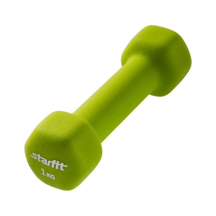Спортивный инвентарь Starfit Гантель неопреновая DB-201 1 кг спортивный инвентарь starfit утяжелители эргономичные для рук wt 201 1 кг