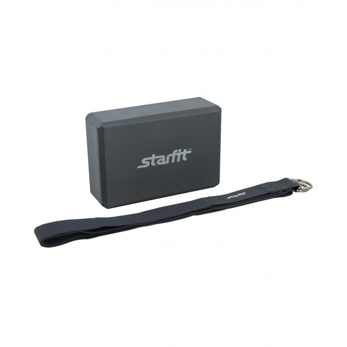 Спортивный инвентарь Starfit Комплект из блока и ремня для йоги FA-104 starfit